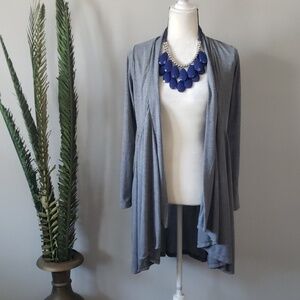 Pretty Young Thing lightweight gray cardigan